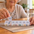Weekly Pill Box with Individual Flip Lids for Travel Use (7 Compartment)