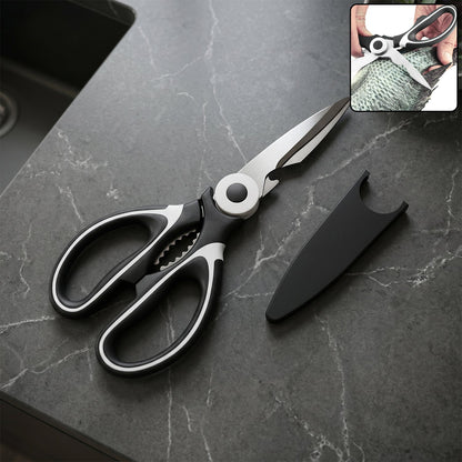 3 in 1 Multi-Function Scissor Multipurpose Kitchen Scissors Steel Blades (1 Pc)