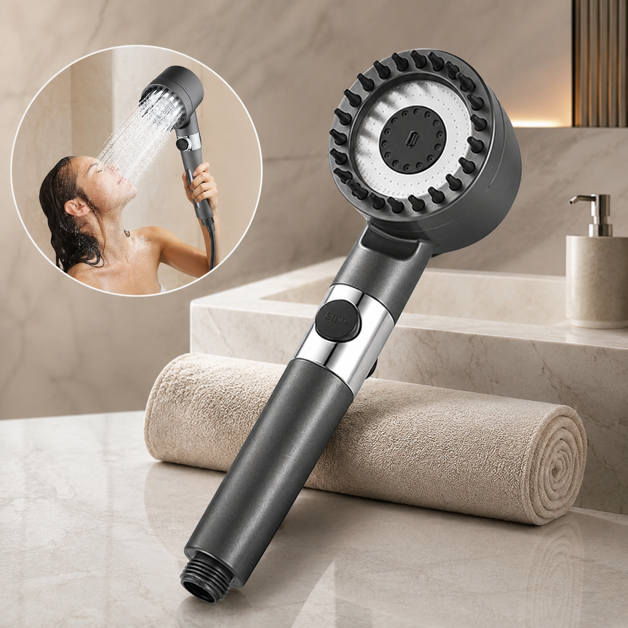 Shower Filter Head – 3 Modes, Chlorine Removal | Mist & Relax