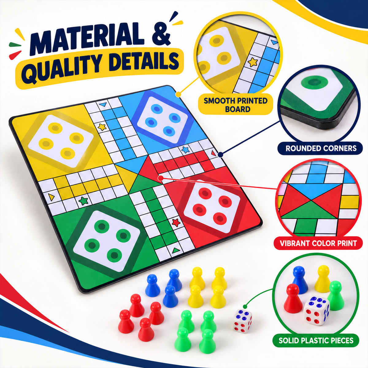 10 in 1 Board Games Set with Ludo, Chess and Snakes and Ladders (10 in 1)