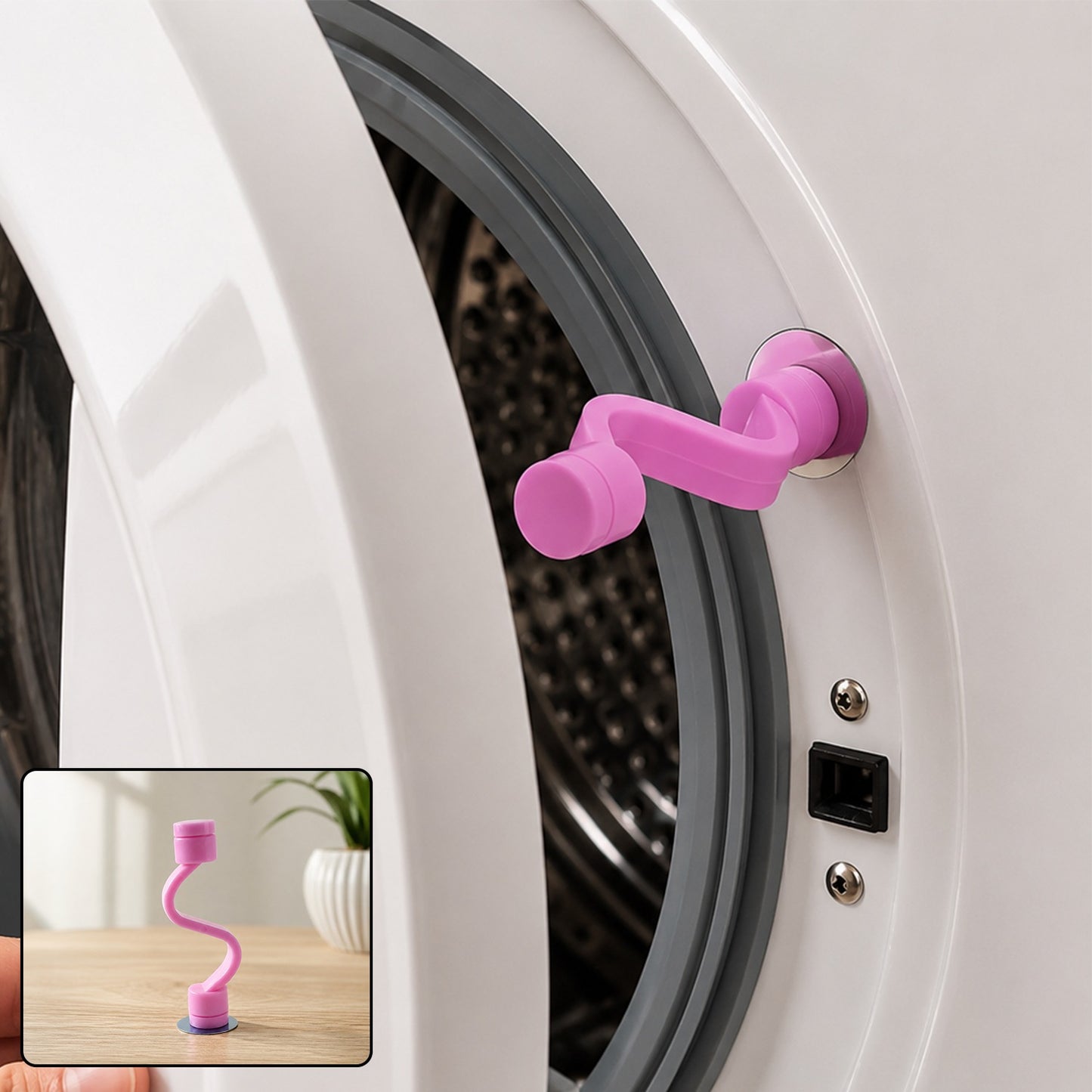 Magnetic Washing Machine Door Stopper for Front Load Washer Ventilation (1 Pc)