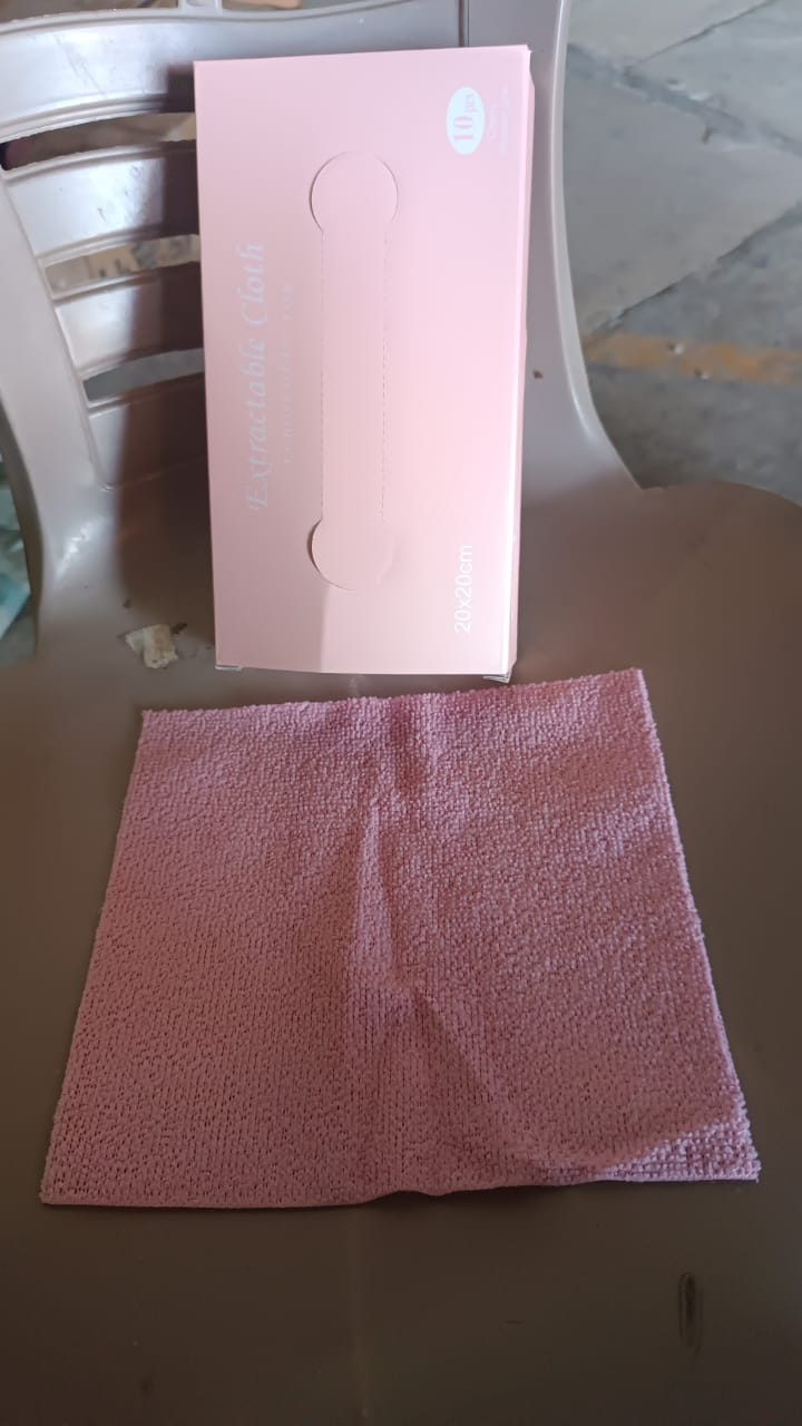 Reusable Cleaning Microfiber Towel (10 sheets, Dispenser Box)