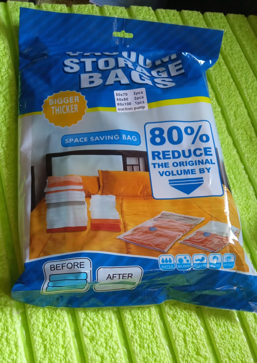 Vacuum Storage Bags with Suction Pump & Shirt clips Vacuum Bags Bi