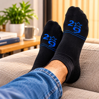Soft Stretchable Ankle Socks with Mixed Designs for Casual Wear (12 Pair)