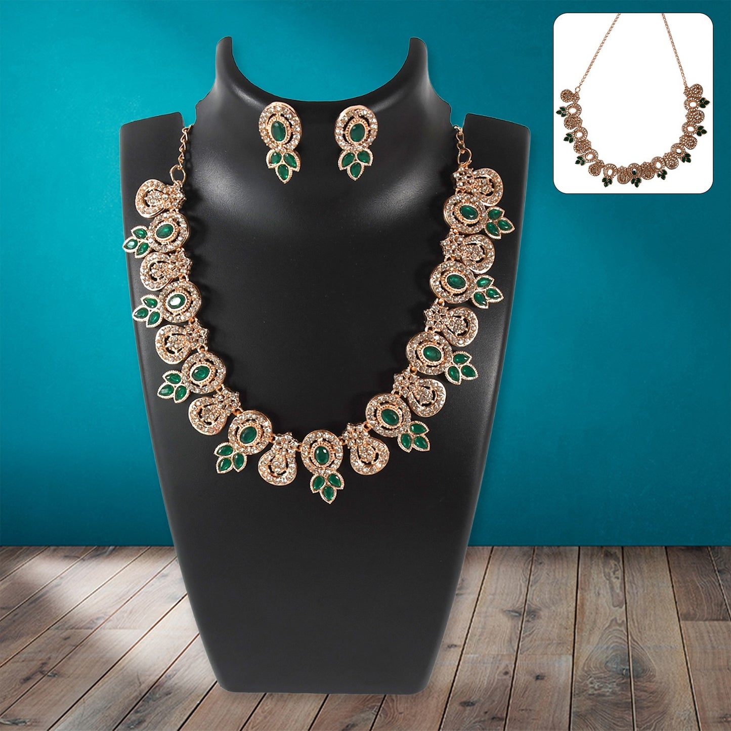 Elegant Green Necklace Set