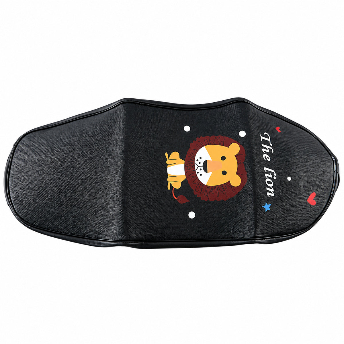 Scooter Seat Cover with Cartoon Lion Print and Elastic Edge, 60 cm (1 Pc)