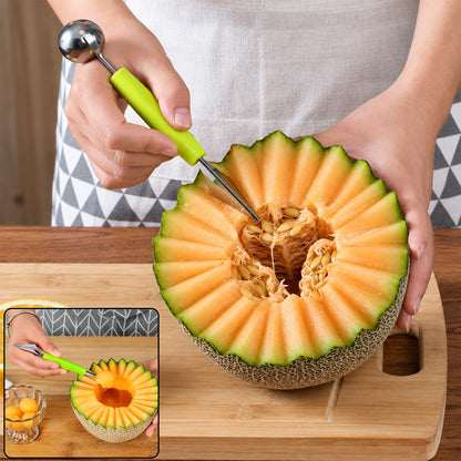 Small Watermelon Cutter and Scooper Tool for Slicing Melon (1 Pc)