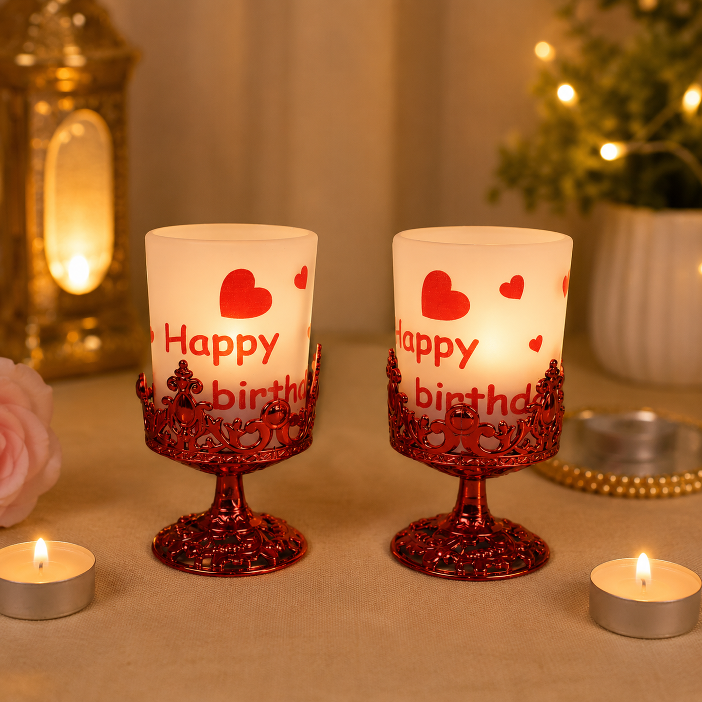 Tealight Holder – Stylish Plastic Candle Diya Stand for Festivals
