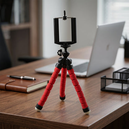 Mini Flexible Tripod Stand for Mobile Phone with Clip Holder Octopus Legs (1 Pc)