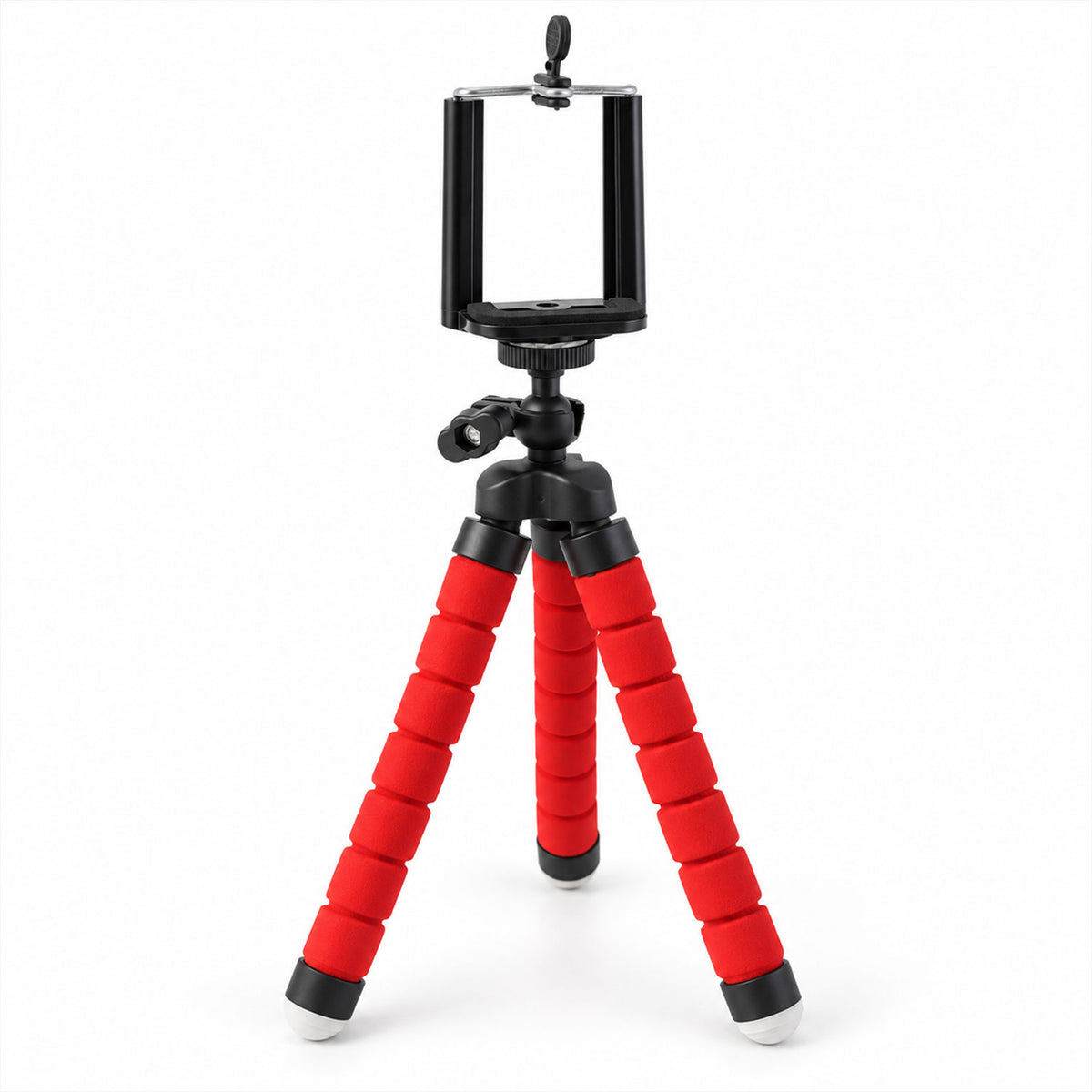 Mini flexible phone tripod - white background product