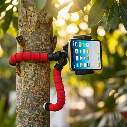 Mini Flexible Tripod Stand for Mobile Phone with Clip Holder Octopus Legs (1 Pc)