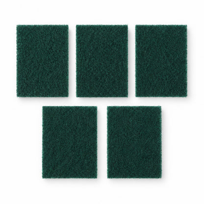Scrub Sponge Pads – Aqua Green, Pack of 5 for Home | Velvet Wipe