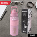 Stainless Steel Vacuum Insulated Water Bottle with Straw – 550ml
