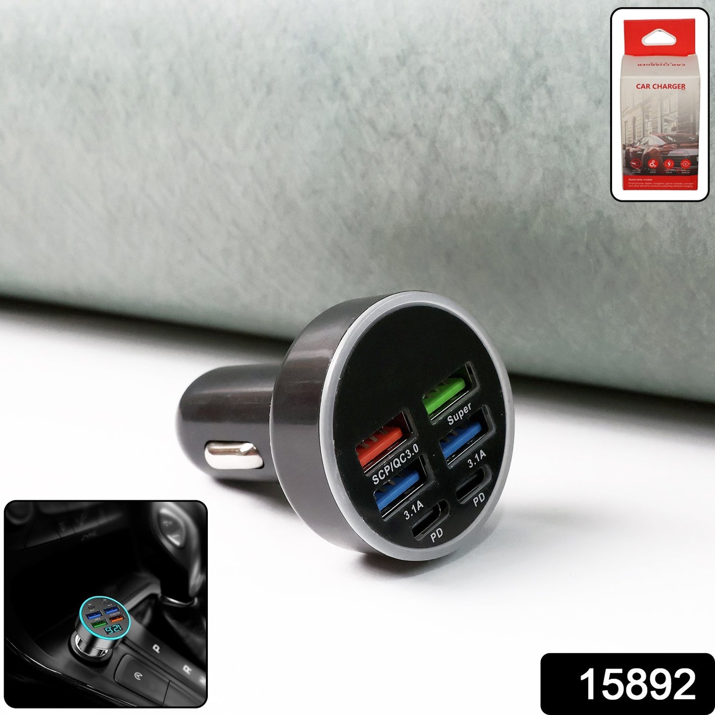 Multi-Port Fast Car Charger