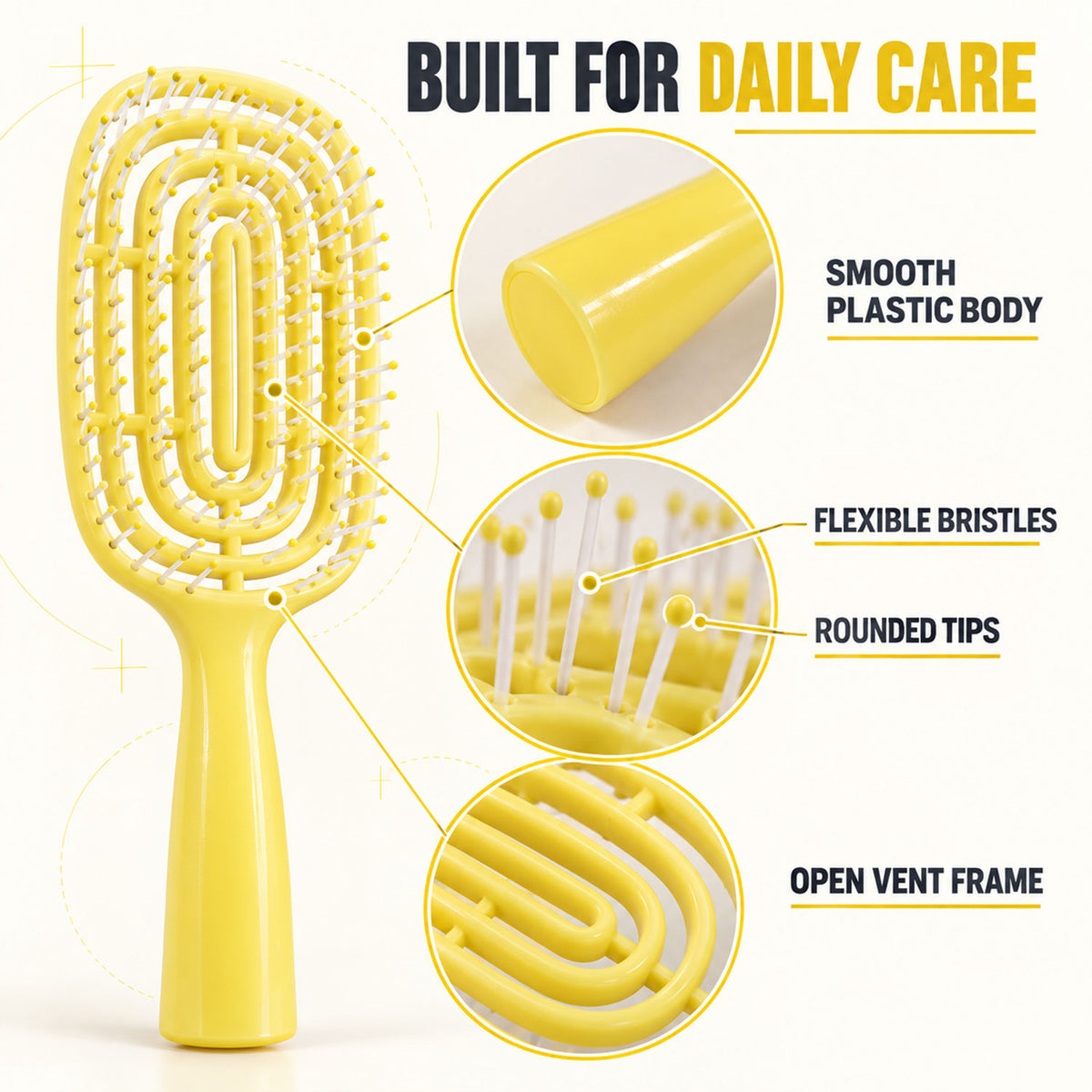 Styling massage hair comb - product details 03