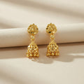Traditional Jhumka Earrings – Elegant Gold Finish for Festive Looks