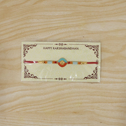 OM Symbol Rakhi showcasing festive charm