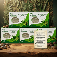 Neem Herbal Soap Natural Herbal Handmade Bath Soap Bars (90g Pack of 5)