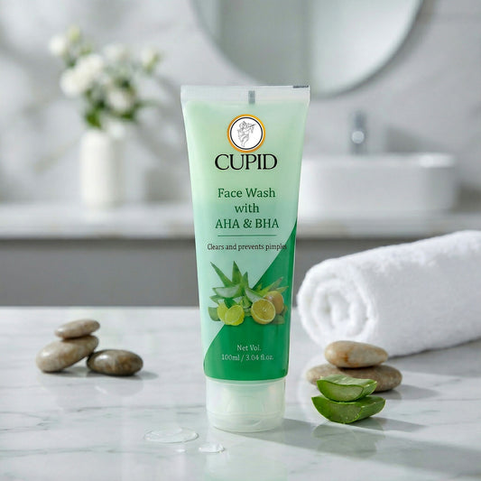 AHA BHA Face Wash Gel Deep Clean Pimple Control Skin Care Cleanser (100 Ml)