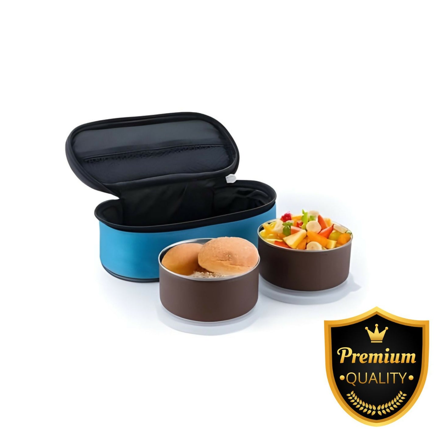Close-up of durable stainless steel lunch box with leak-proof lid