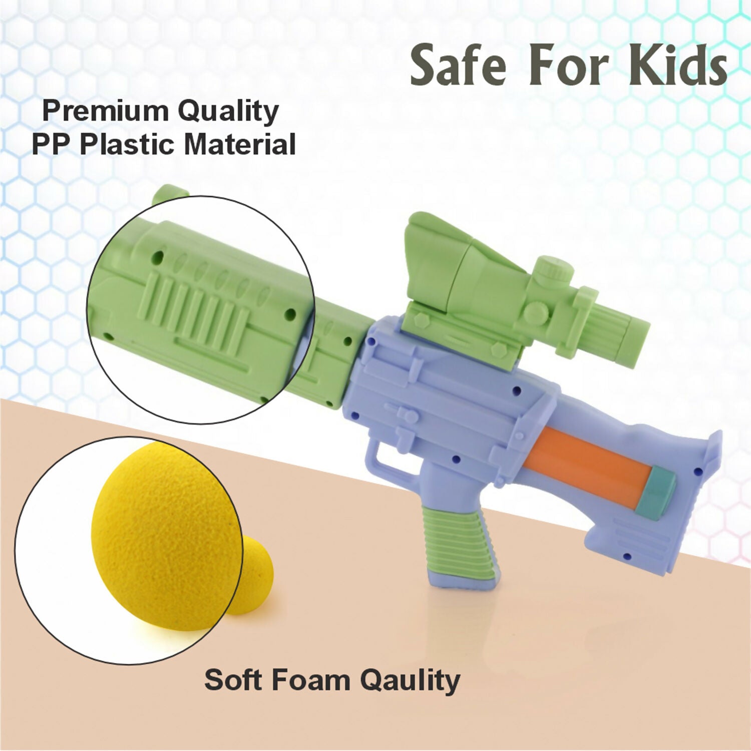 Side view of Aditi Space Explorer Pneumatic Gun showing details