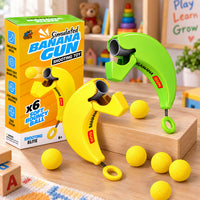 Kids Banana Launcher Toy with Soft Ball Shooting Game for Indoor Outdoor Fun