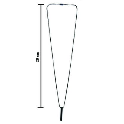 Black Bar Chain Pendent for mens