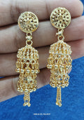 Gold Plated Jhumka – Classic Indian Ethnic Earrings