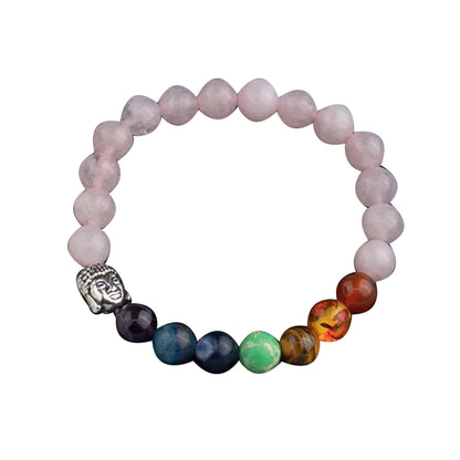 7 Chakra Natural Stone Elastic Bracelet | Patented Design