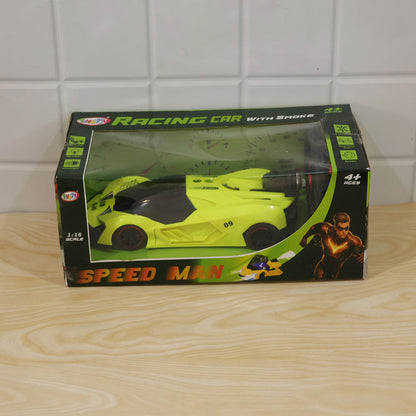 Remote Control Racing Car Toy with Water Spray Effect and LED Lights (1 Pc Set)