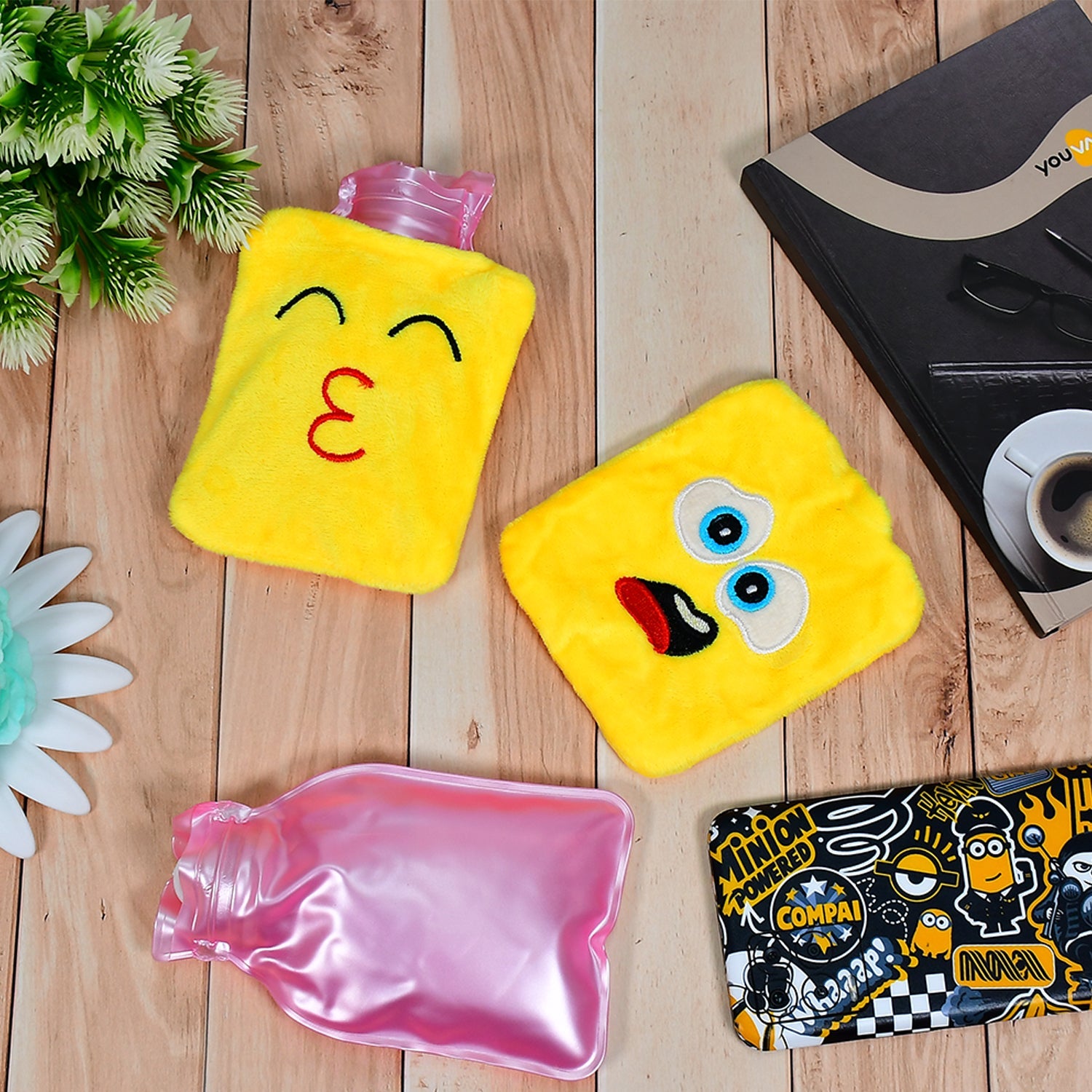 Mix design Fun Emoji Relief (1 Pc): Mini Hot Water Bag for Aches & Pains