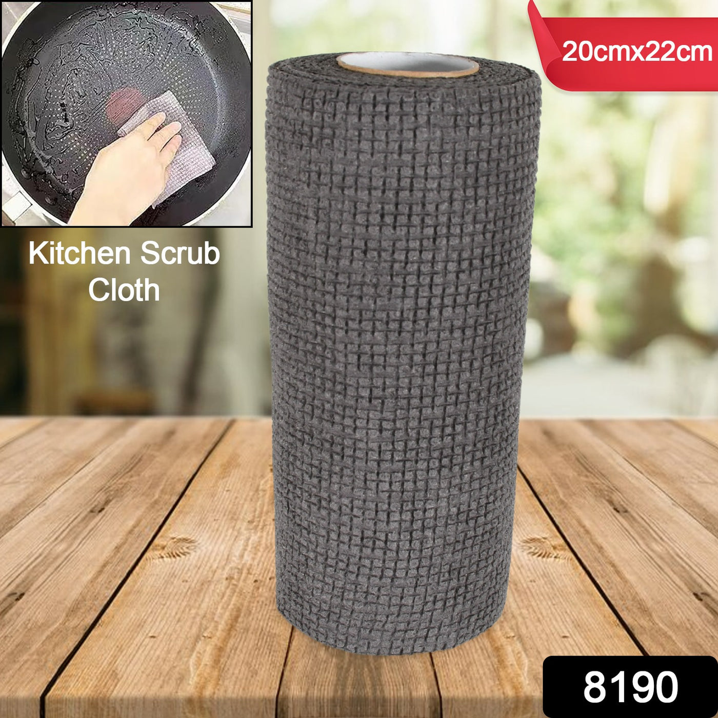 Durable Kitchen Scrub Cloth, Microfiber Cleaning Cloth Roll, Kitchen W ...