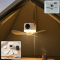 3 in 1 Rechargeable Camping Fan with LED Light Timer and Hanging Hook (1 Pc)
