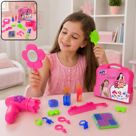 Kids Beauty Set – Portable Pretend Play Makeup Kit | Little Learners