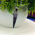 Steel Look Pointed Chain Pendant – Bold Masculine Style
