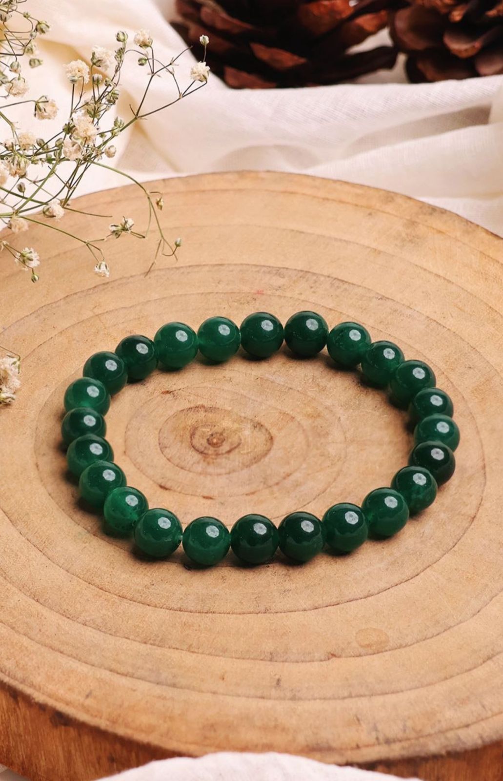 Earth Gems Panna Stone Bracelet