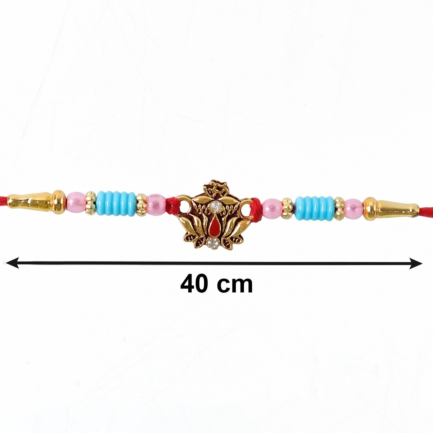 Festive Rakhi embellishments and details