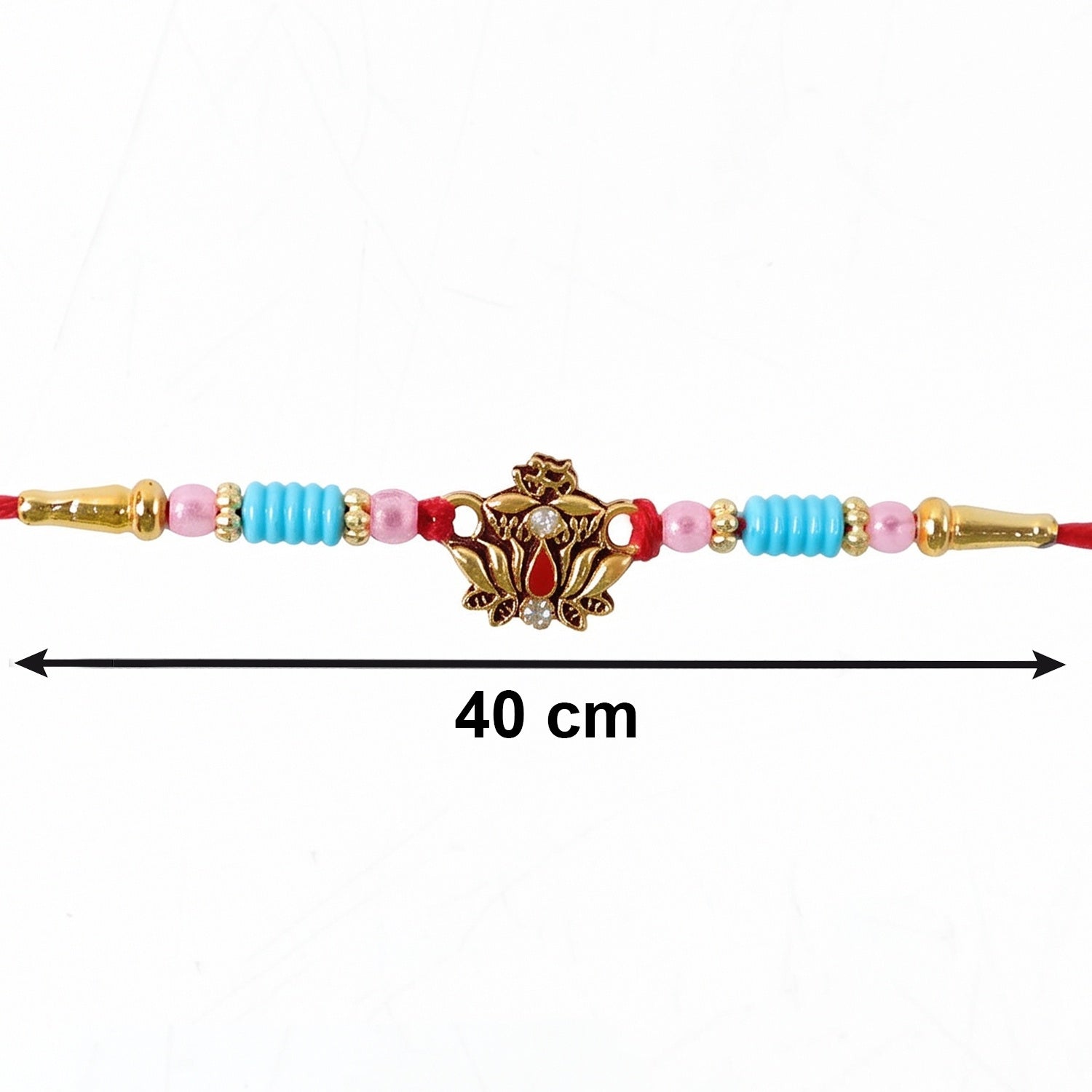 Festive Rakhi embellishments and details