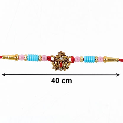 Festive Rakhi embellishments and details