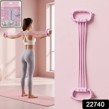 Multifunctional Chest Expander Puller 3 Tube Resistance Band for Home Gym (1 Pc)