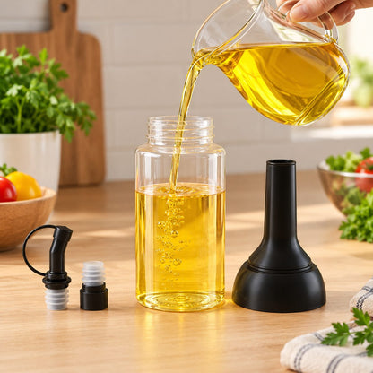 Plastic Oil Dispenser Bottle with Long Pouring Spout (500 ml, 1 Pc)