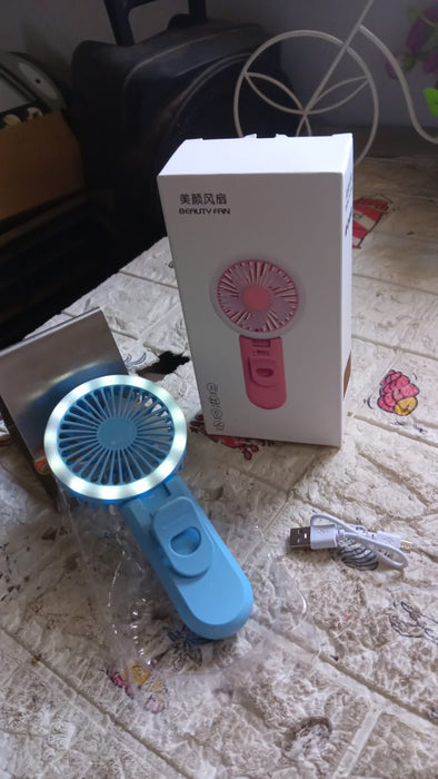 12853 Clip Fan With Light, home, kitchen, Office Portable Fan, Rechargeable Fan