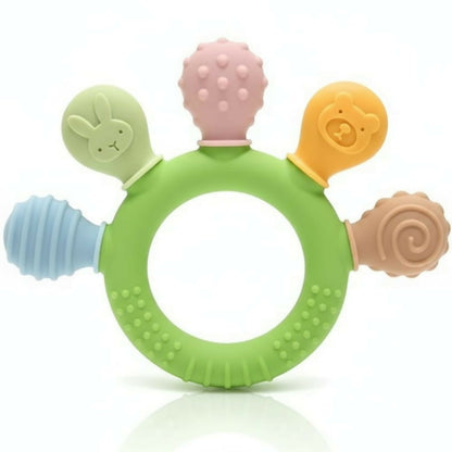 5 finger baby hand silicone teether