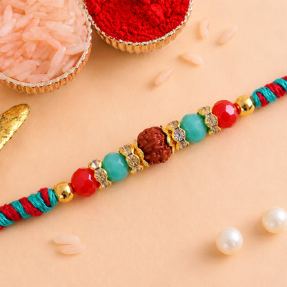 Multicolor Kids Charm Rakhi with Bright Beads and Cheerful Raksha Bandhan Beauty