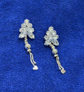 Studs Jhumka Earrings – Elegant Floral Cluster with Dangler