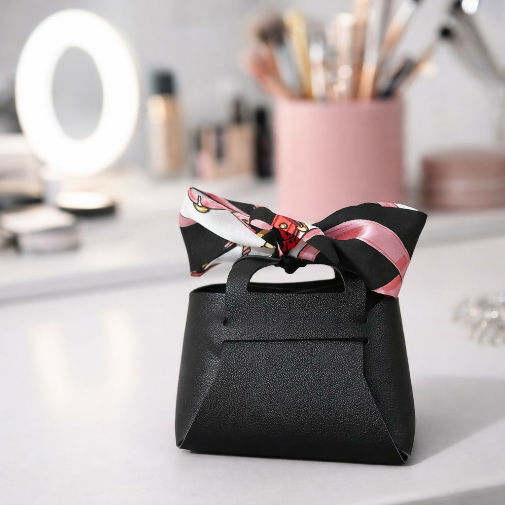 Mini Handheld Bag for Women with Bow Accent | Compact Casual & Gift Purse