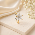 Gold-Plated Floral Nose Stud – Lasting Anti-Tarnish Shine for Women