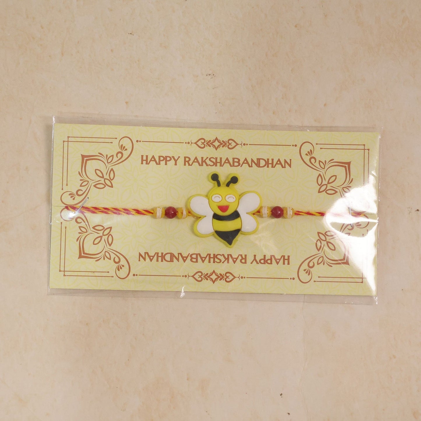 Kids Bee Charm Rakhi Beaded Traditional Designer for Brother (10pcs)