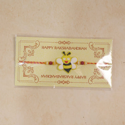 Kids Bee Charm Rakhi Beaded Traditional Designer for Brother (5pcs)