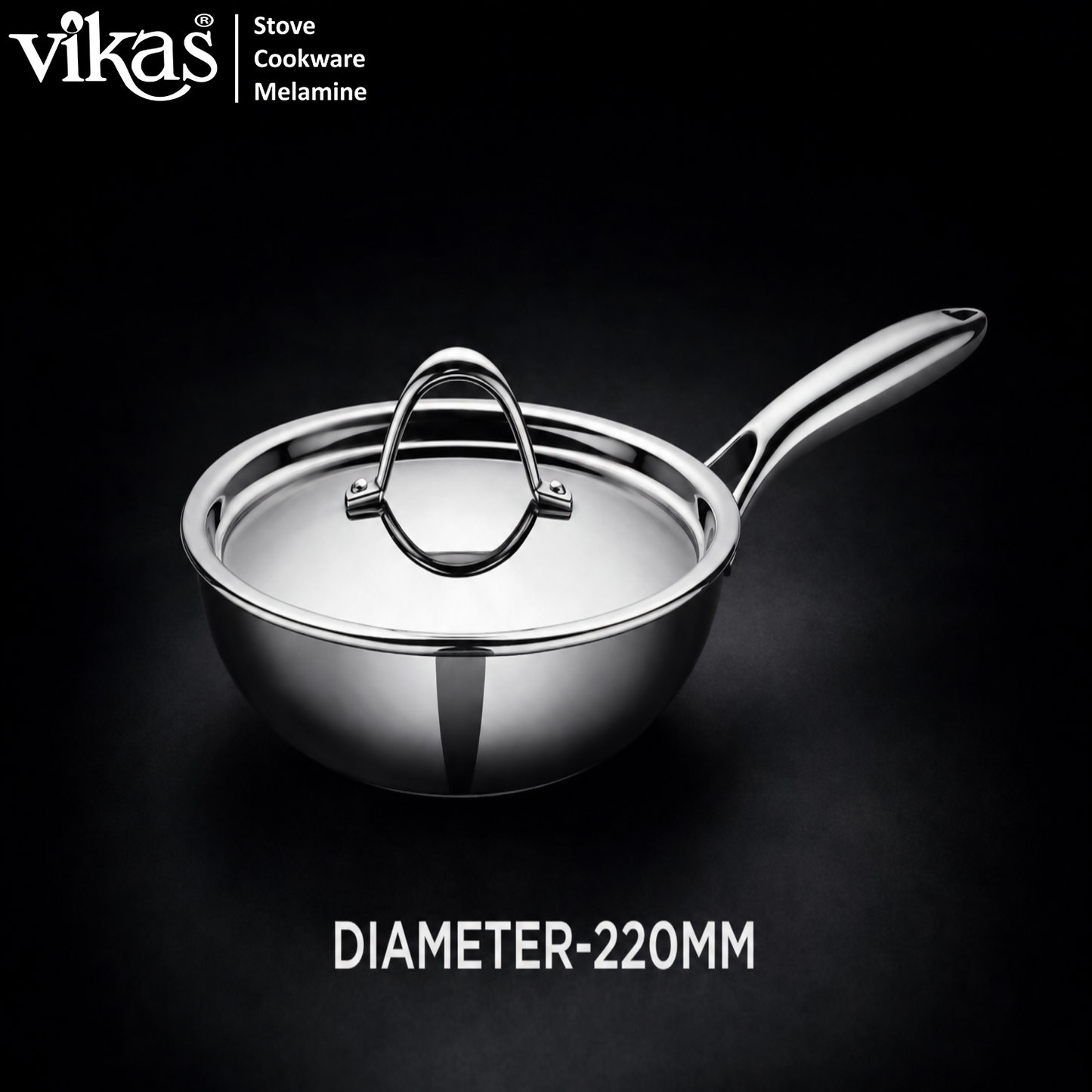 Vikas Triply Frypan 220mm size